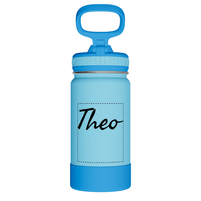 Actives Kids Water Bottle With Straw Lid - customized