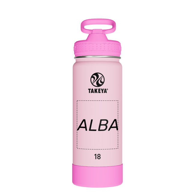 Actives Kids Glow In The Dark Water Bottle With Straw Lid - customized