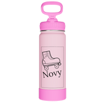 Actives Kids Glow In The Dark Water Bottle With Straw Lid - customized