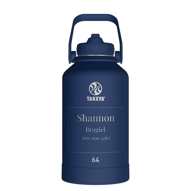 Actives Water Bottle With Straw Lid - customized