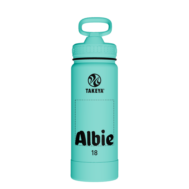 Actives Water Bottle With Straw Lid - customized