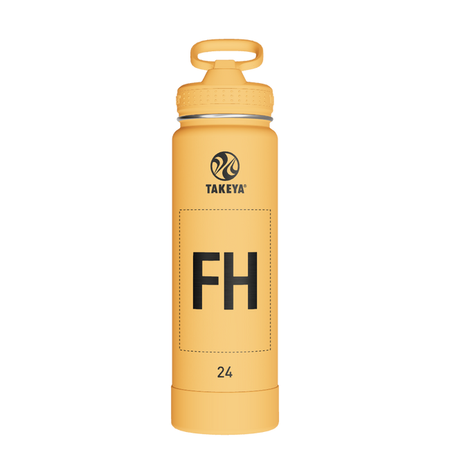 Actives Water Bottle With Straw Lid - customized