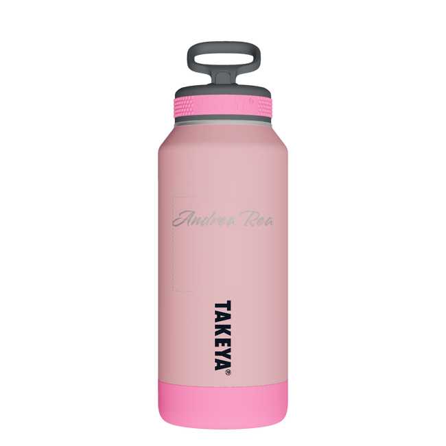 Sport Soft Touch Water Bottle With Straw LId - customized