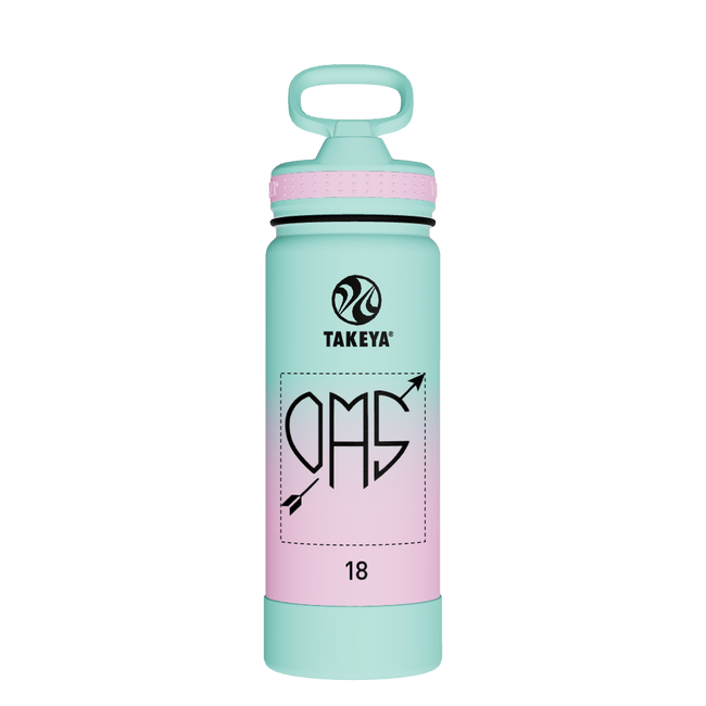 Actives Water Bottle With Straw Lid - customized
