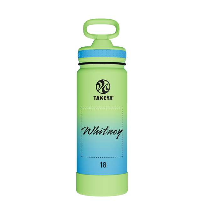 Actives Water Bottle With Straw Lid - customized