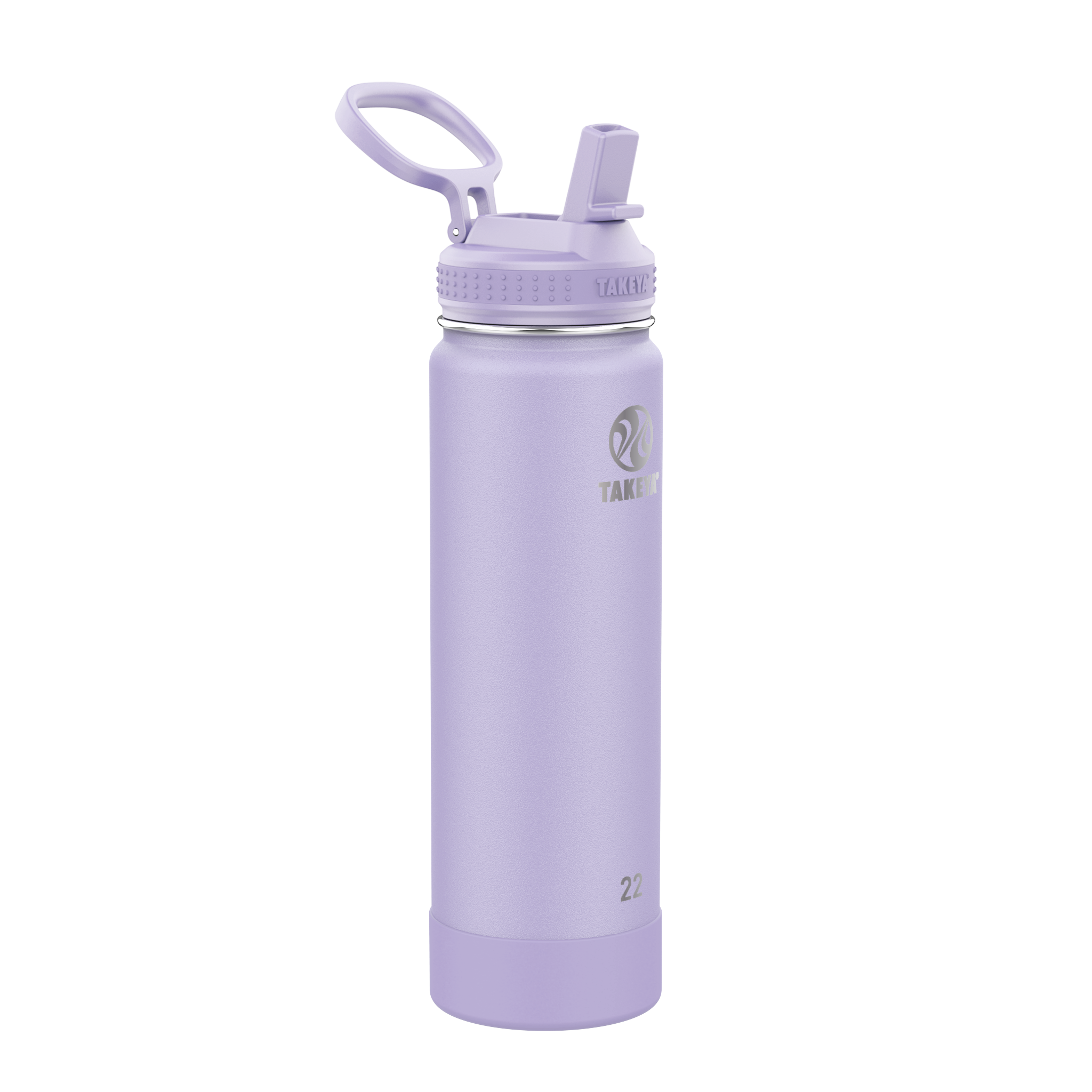 Takeya USA Actives Water Bottle with Straw Lid 18oz in Bluestone