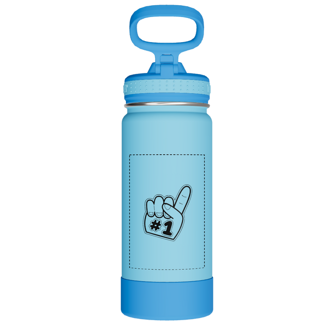 Actives Kids Water Bottle With Straw Lid - customized