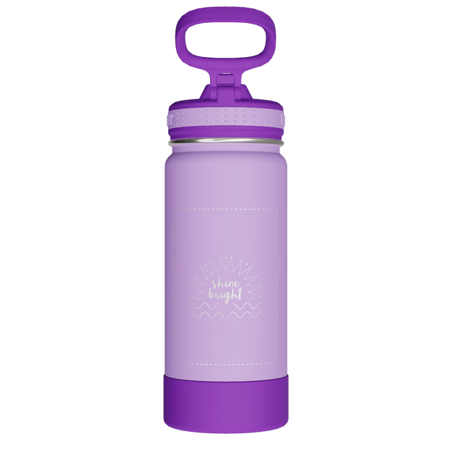 Actives Kids Water Bottle With Straw Lid - customized