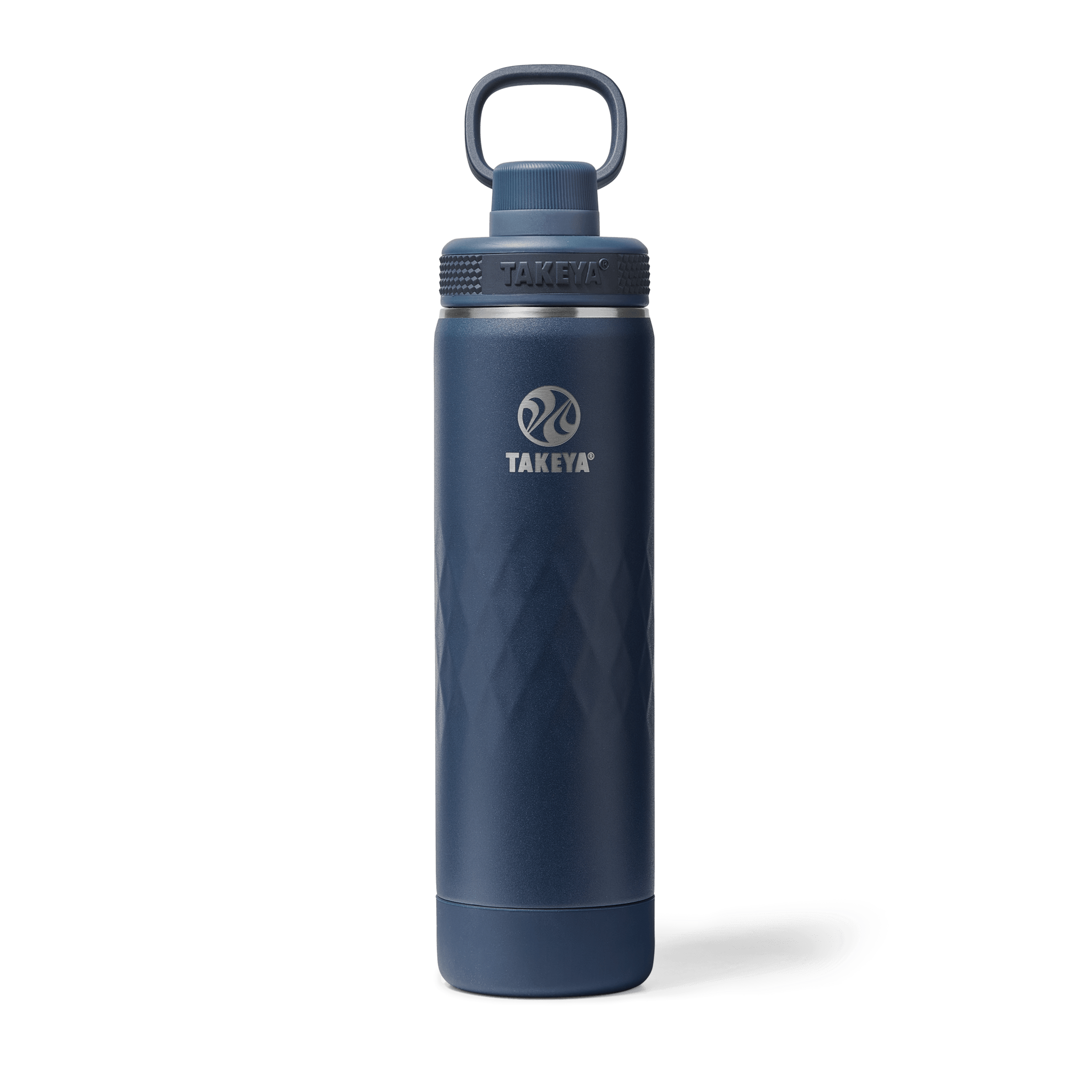 Takeya Sport 40 oz Triple-Insulated Stainless Steel Water Bottle, Straw Lid – Leakproof, Sweatproof, Keeps Drinks Cold 36 Hrs, Hot 14 Hrs – Indigo