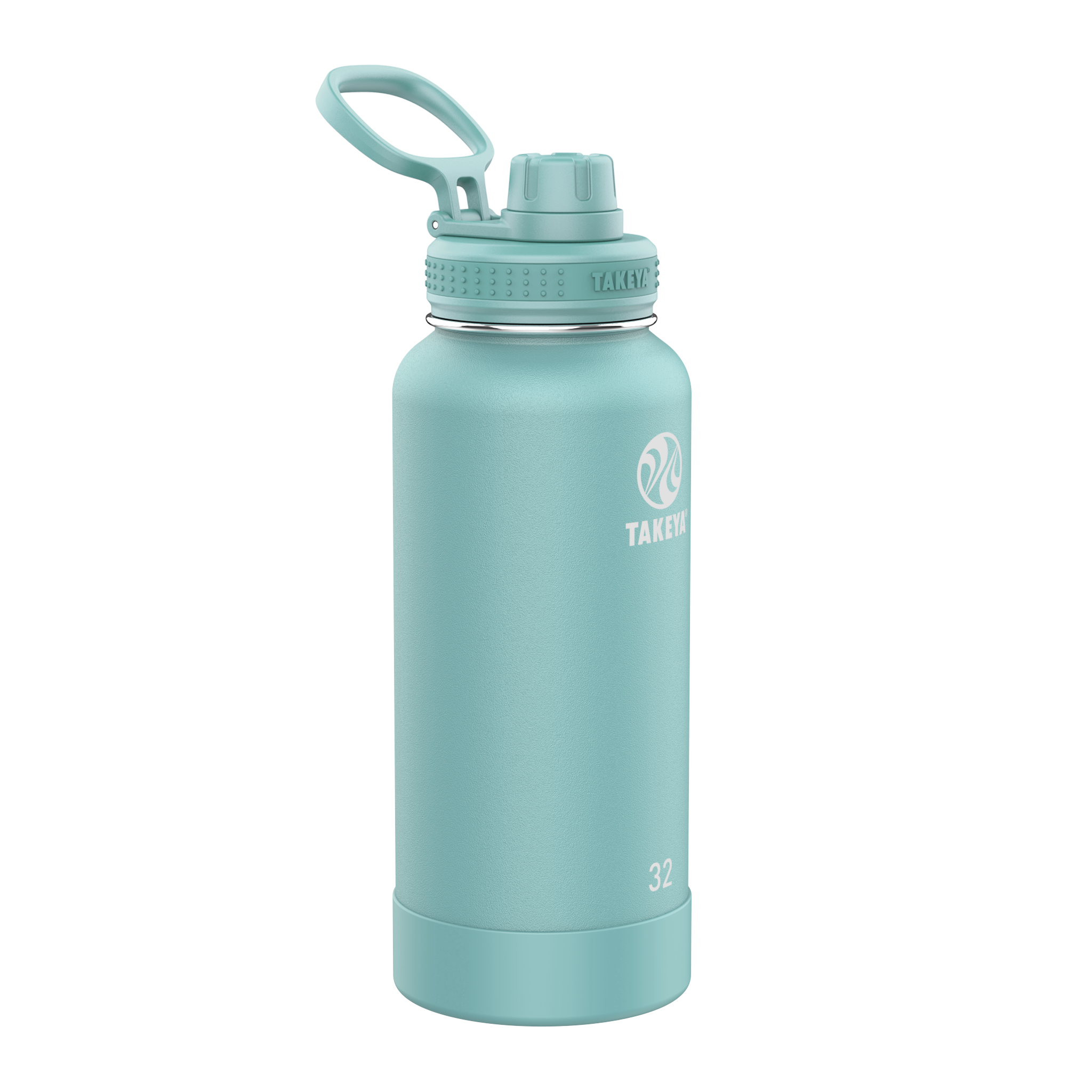 Takeya Actives Insulated Water Bottle w/Spout Lid Bluestone 32 Ounce