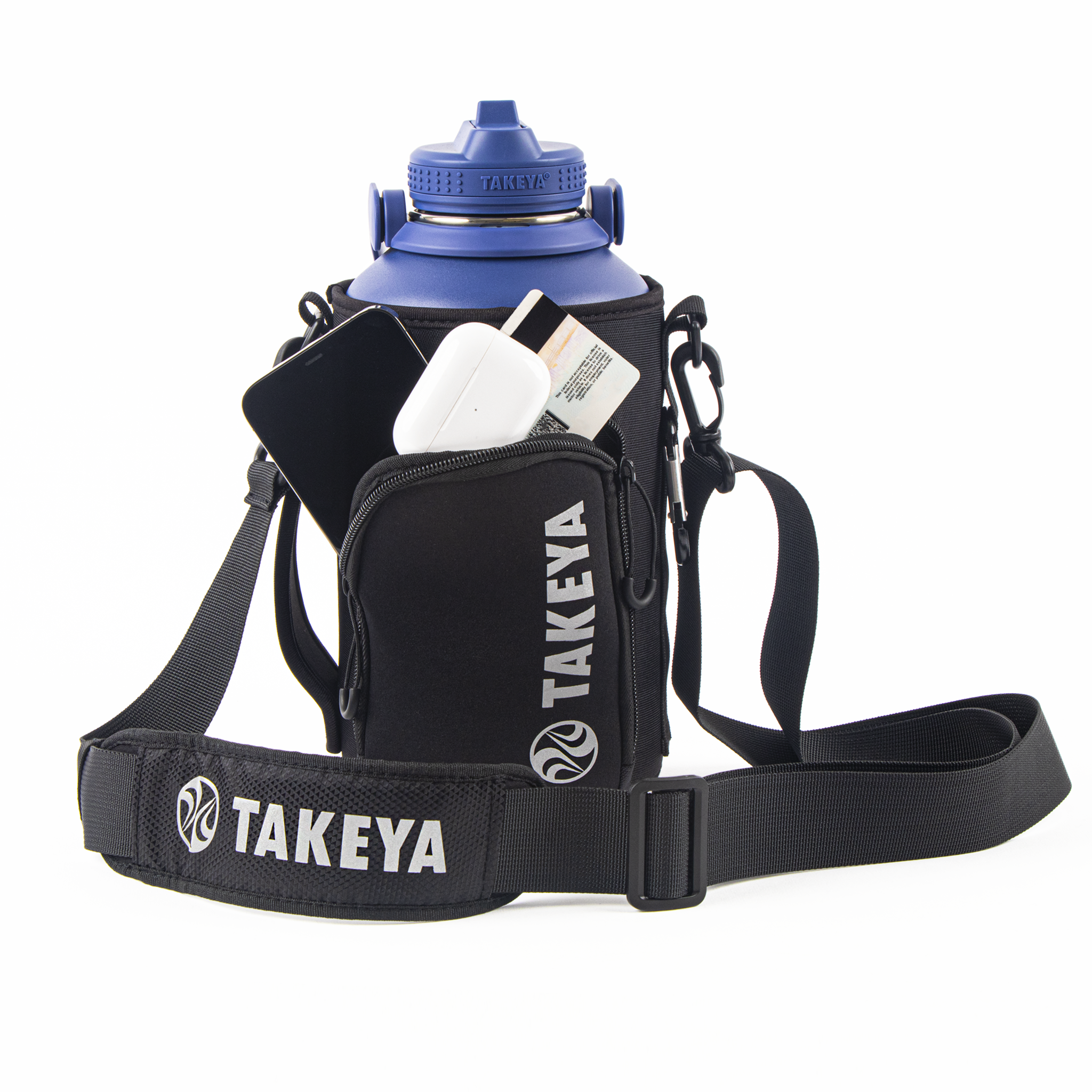 Coldest Carrier, Holder, Sleeve - Fits Insulated Stainless Steel Sports Water  Bottle, Adjustable Shoulder Strap, Holder Bag Case Pouch Cover (32 oz) 