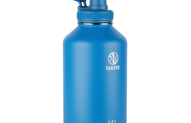 blue insulated water bottle
