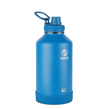 blue insulated water bottle