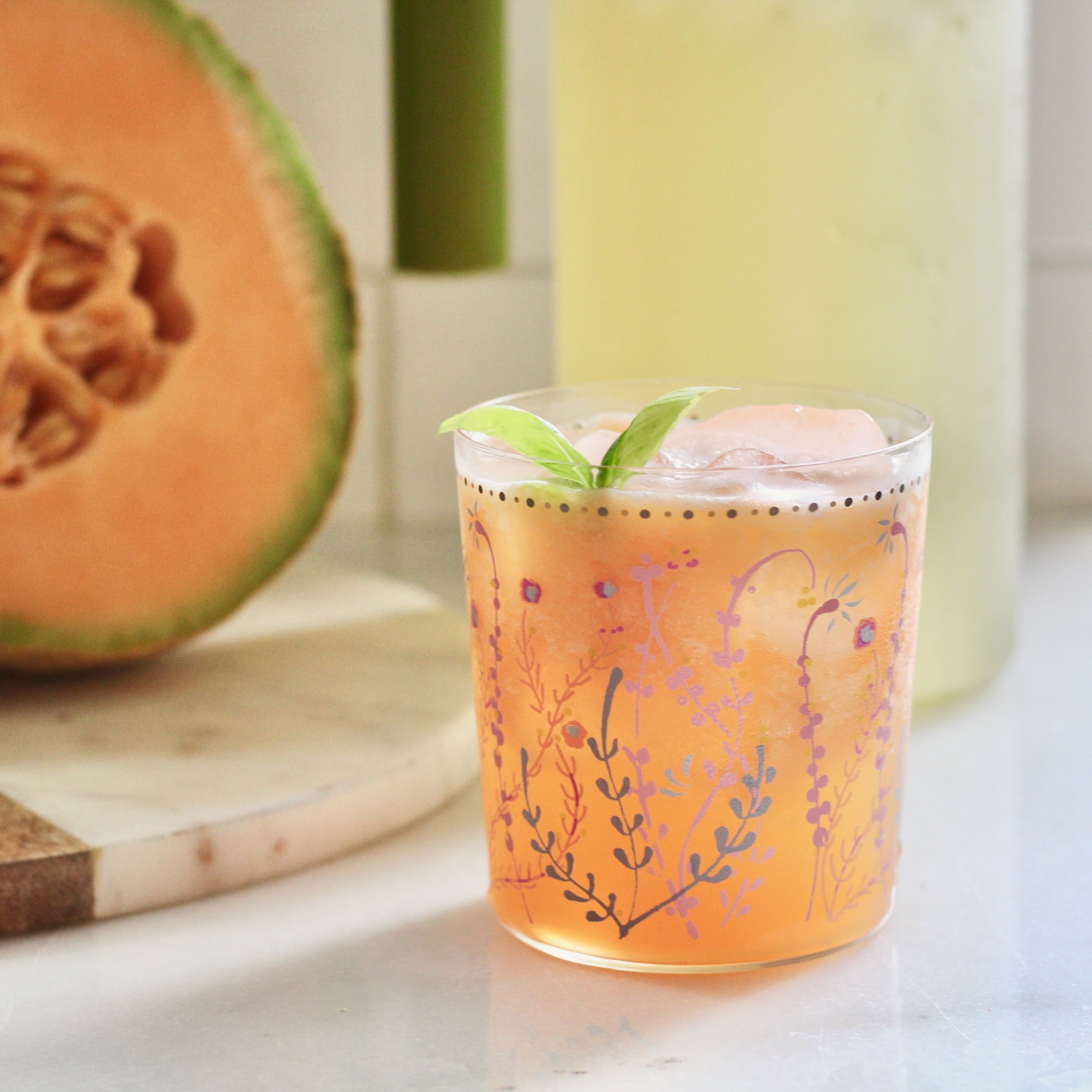 Recipe: Cantaloupe Basil Iced Green Tea