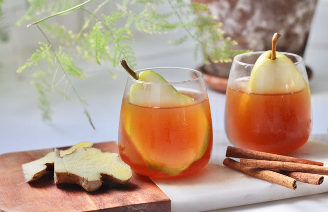 Spiced Ginger Pear Iced Black Tea