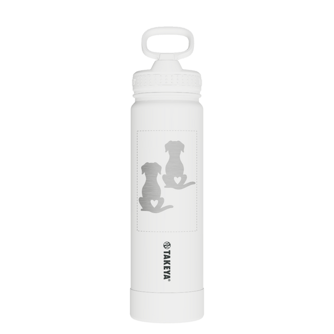 22oz Water Bottle With Straw Lid - customized