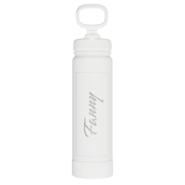 22oz Water Bottle With Straw Lid - customized