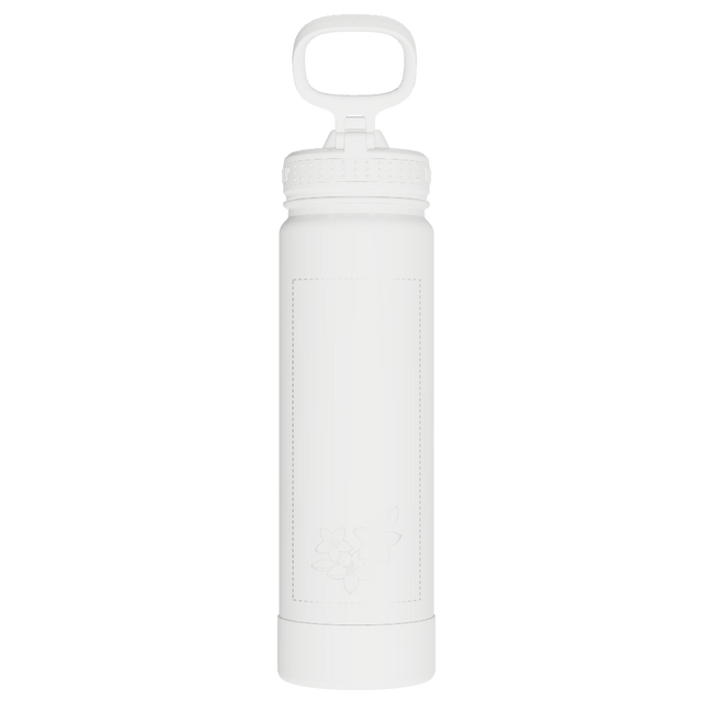 22oz Water Bottle With Straw Lid - customized
