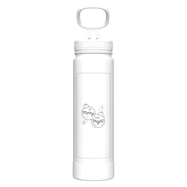 Straw Bottle Icy Pearl - customized