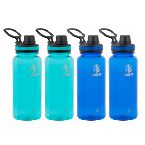 32oz Tritan Water Bottle With Spout Lid 4 Pack