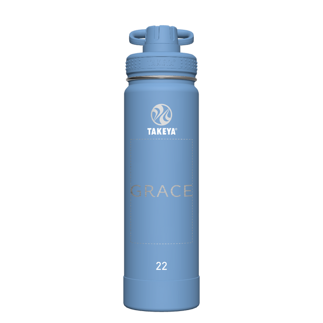 Actives Water Bottle With Spout Lid - customized