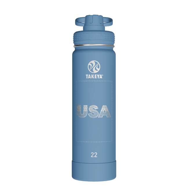 Actives Water Bottle With Spout Lid - customized