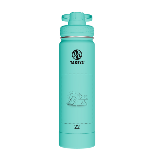 Actives Water Bottle With Spout Lid - customized