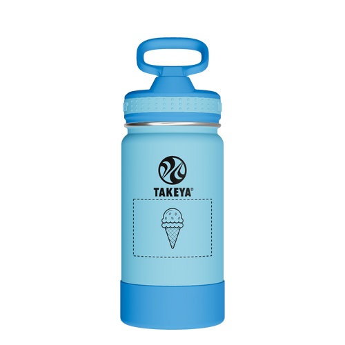 Actives Kids Water Bottle With Straw Lid - customized