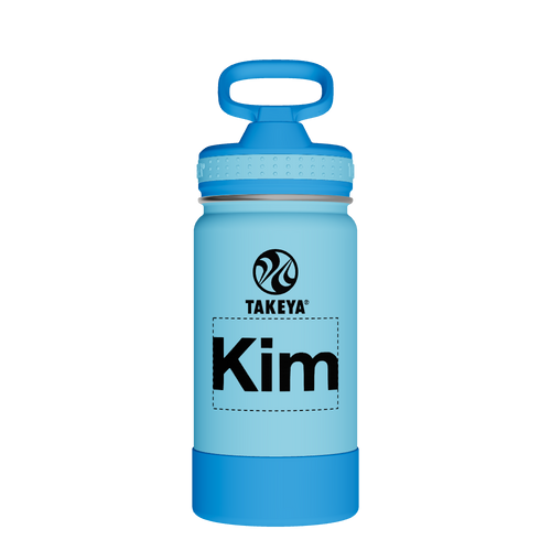 Actives Kids Water Bottle With Straw Lid - customized