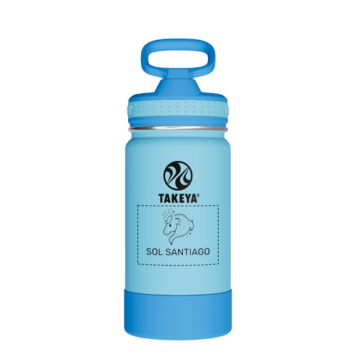 Actives Kids Water Bottle With Straw Lid - customized