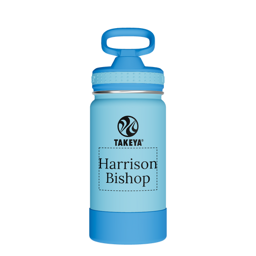 Actives Kids Water Bottle With Straw Lid - customized