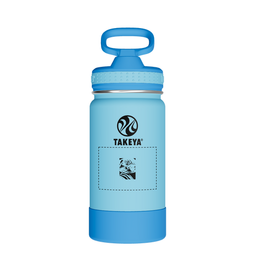Actives Kids Water Bottle With Straw Lid - customized
