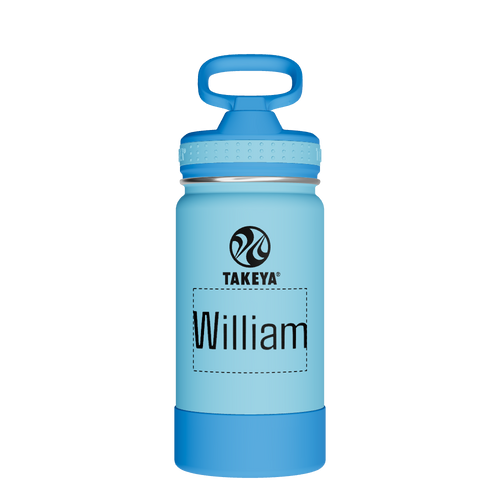 Actives Kids Water Bottle With Straw Lid - customized