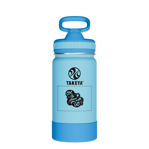 Actives Kids Water Bottle With Straw Lid - customized