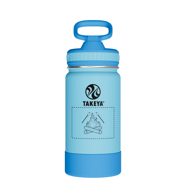 Actives Kids Water Bottle With Straw Lid - customized