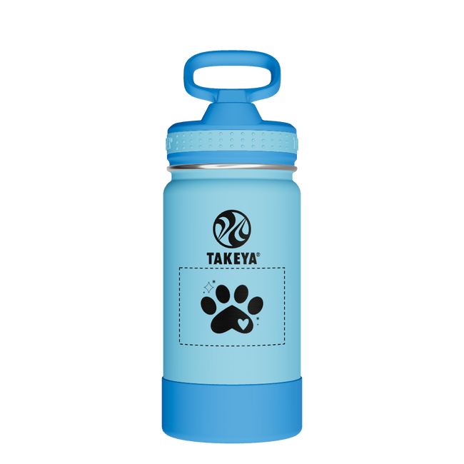 Actives Kids Water Bottle With Straw Lid - customized