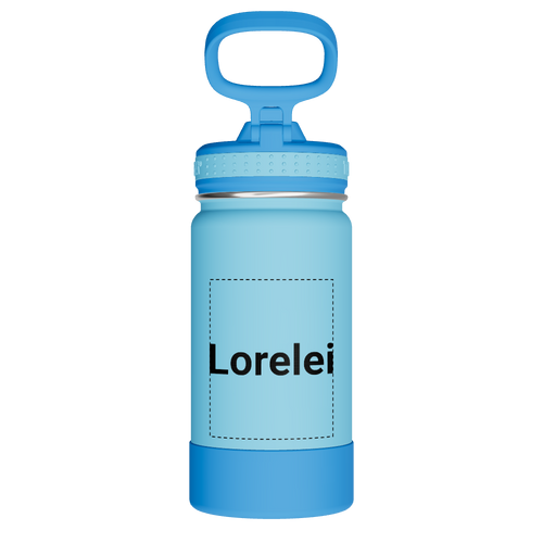 Actives Kids Water Bottle With Straw Lid - customized