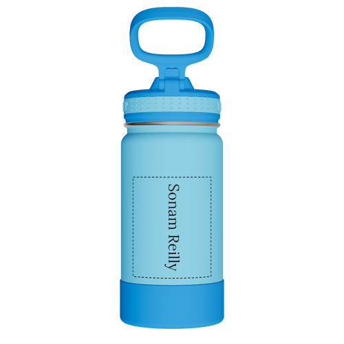 Actives Kids Water Bottle With Straw Lid - customized