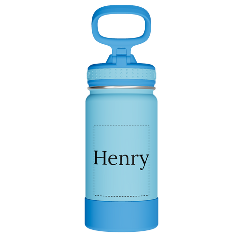Actives Kids Water Bottle With Straw Lid - customized