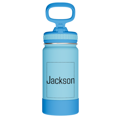 Actives Kids Water Bottle With Straw Lid - customized