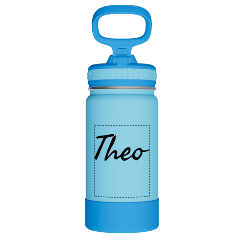 Actives Kids Water Bottle With Straw Lid - customized