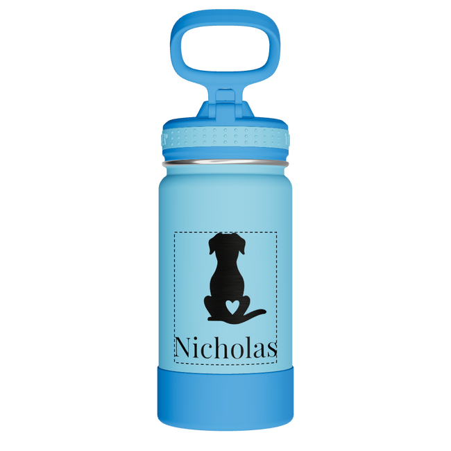Actives Kids Water Bottle With Straw Lid - customized