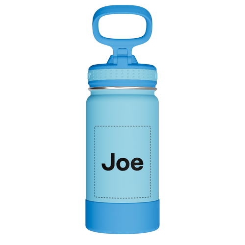 Actives Kids Water Bottle With Straw Lid - customized