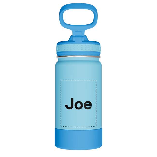 Actives Kids Water Bottle With Straw Lid - customized