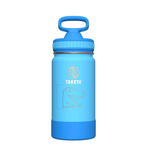Actives Kids Water Bottle With Straw Lid - customized