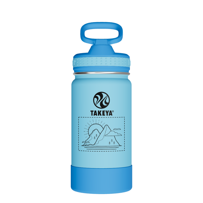 Actives Kids Water Bottle With Straw Lid - customized