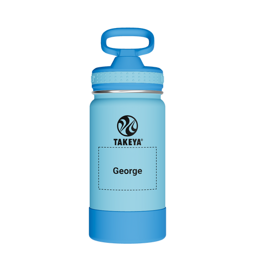 Actives Kids Water Bottle With Straw Lid - customized