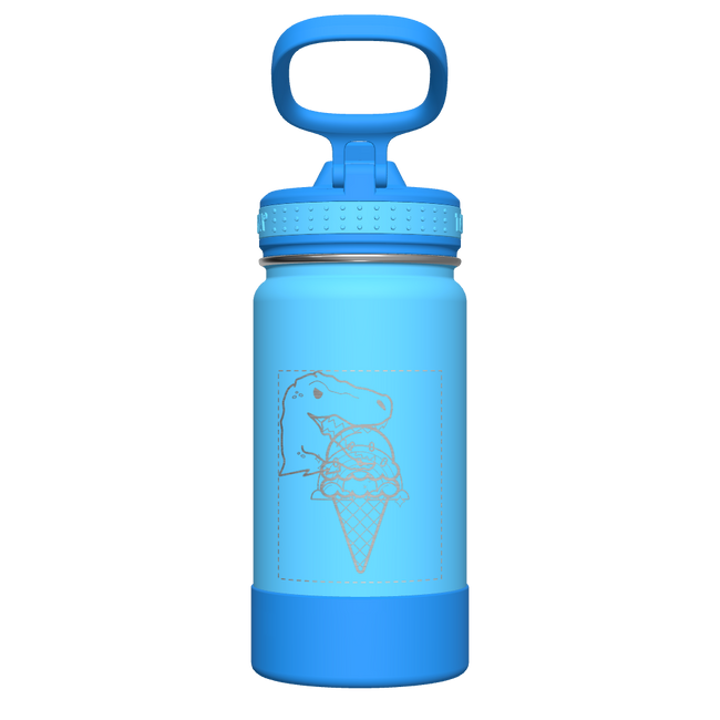 Actives Kids Water Bottle With Straw Lid - customized