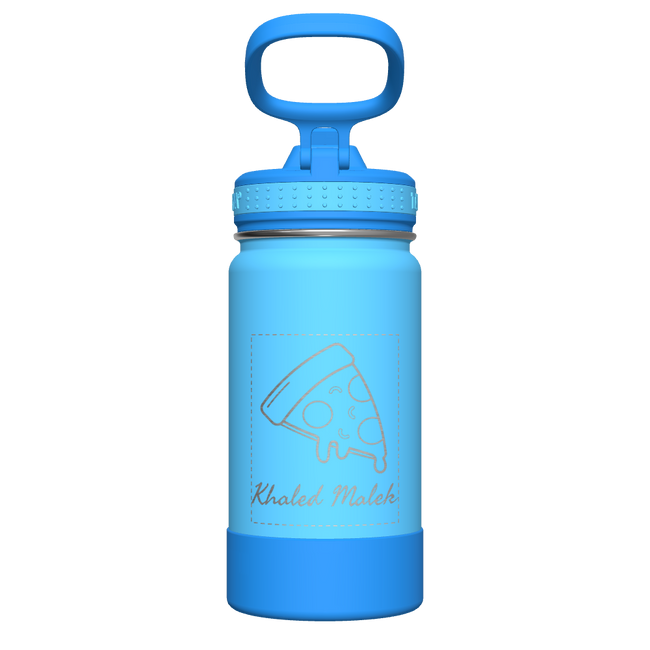 Actives Kids Water Bottle With Straw Lid - customized