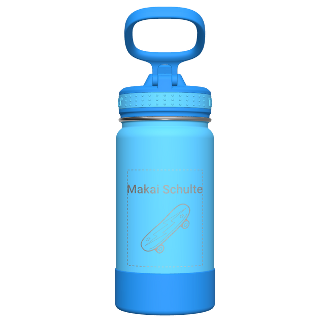Actives Kids Water Bottle With Straw Lid - customized